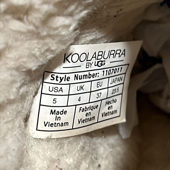 🔥🔥 Girls' Koolaburra by UGG Koola Star Sequin Mini Suede Boots tan/purple Sz 5 - Picture 11 of 11